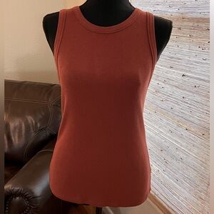 Rust Slim Fit Tank Top